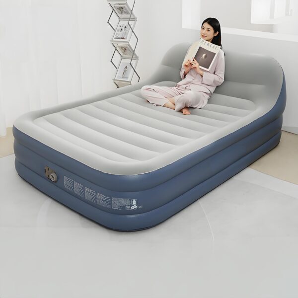 Outdoor camping fully automatic inflatable bed portable double thick