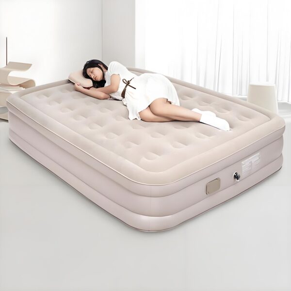 Fully automatic inflatable mattress for outdoor and home use